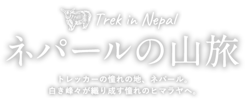 ネパールの山旅　トレッカーの憧れの地、ネパール。白き峰々が織り成す憧れのヒマラヤへ。