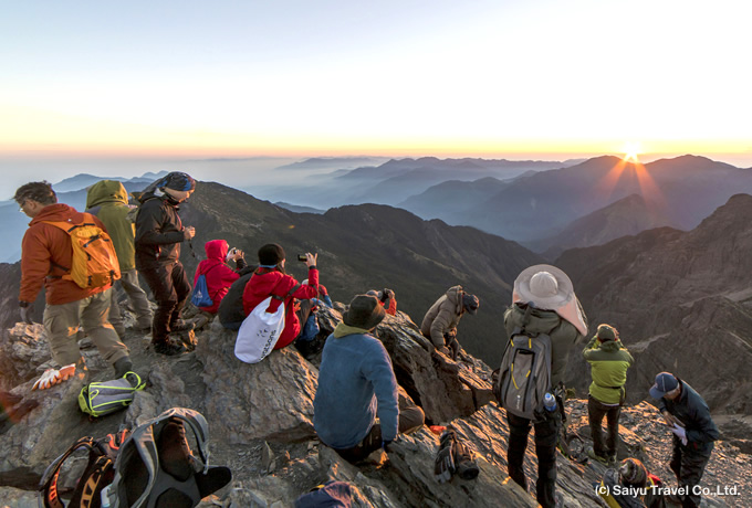 台湾最高峰・玉山(3,952m)
